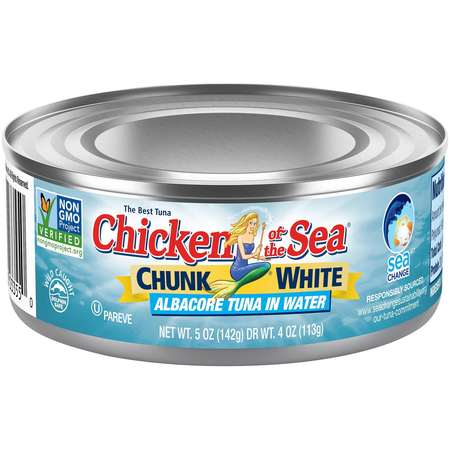 CHICKEN OF THE SEA Chicken Of The Sea Chunk Albacore Tuna In Water 5 oz., PK24 10048000033557